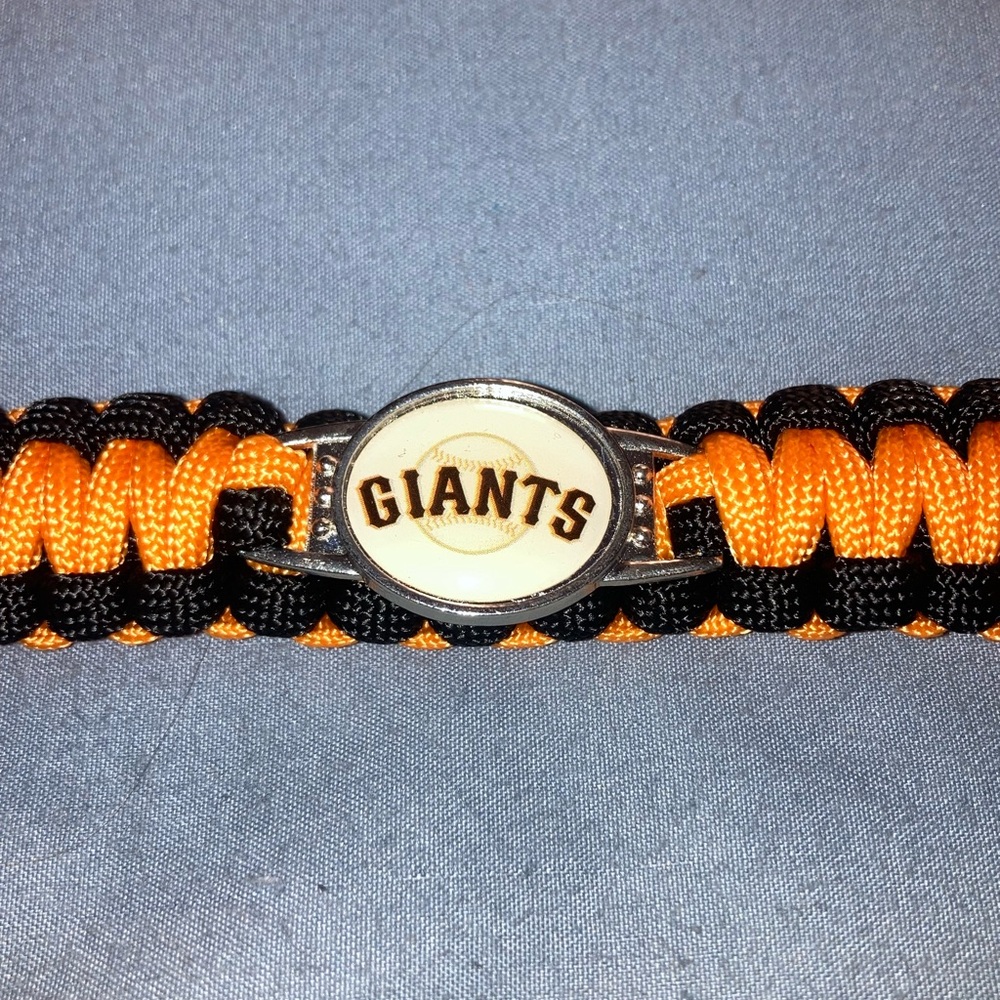 Giants Paracord Bracelet in Orange and Black